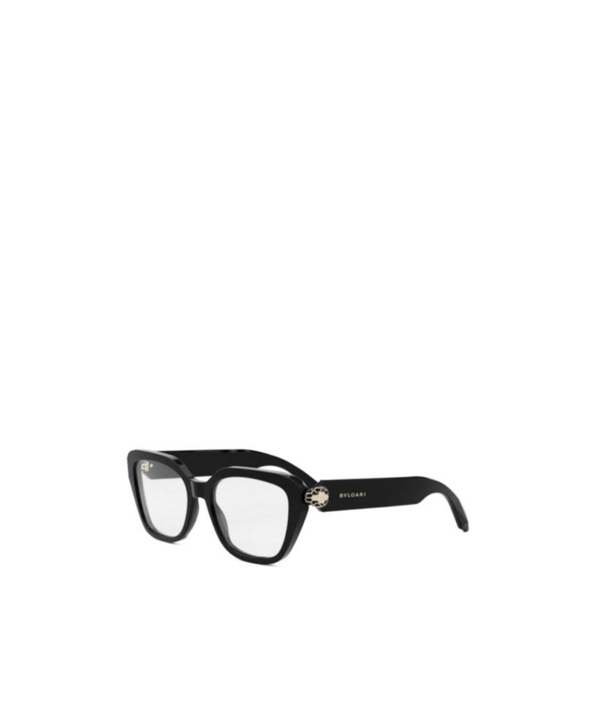 Bvlgari Bulgari Geometric Frame Glasses In Black