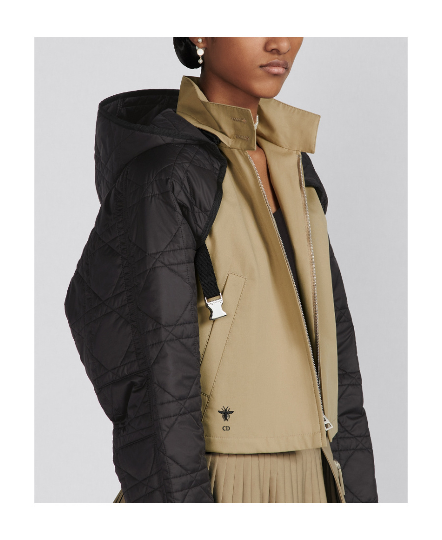 Dior Two-in-one Short Coat In Black