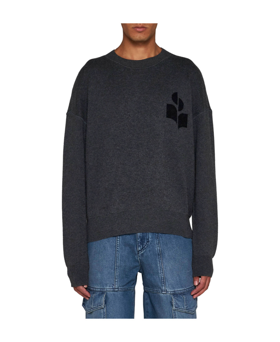 Isabel Marant Antea Logo-detail Pullover In Black