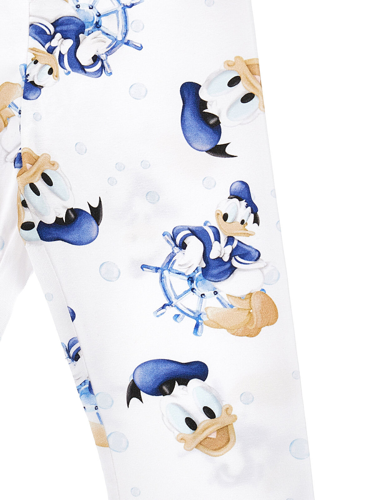 Monnalisa Motif-print Cotton Leggings In White