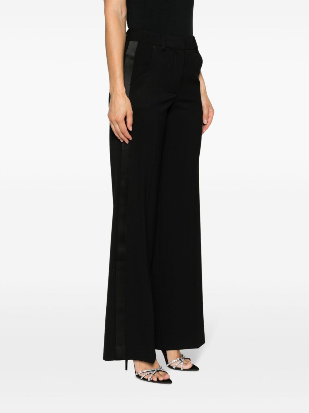P.a.r.o.s.h Straight Leg Wool Blend Trousers