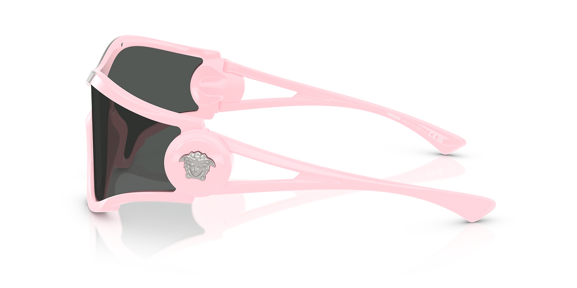 Versace Eyewear Shield-frame Sunglasses In Black