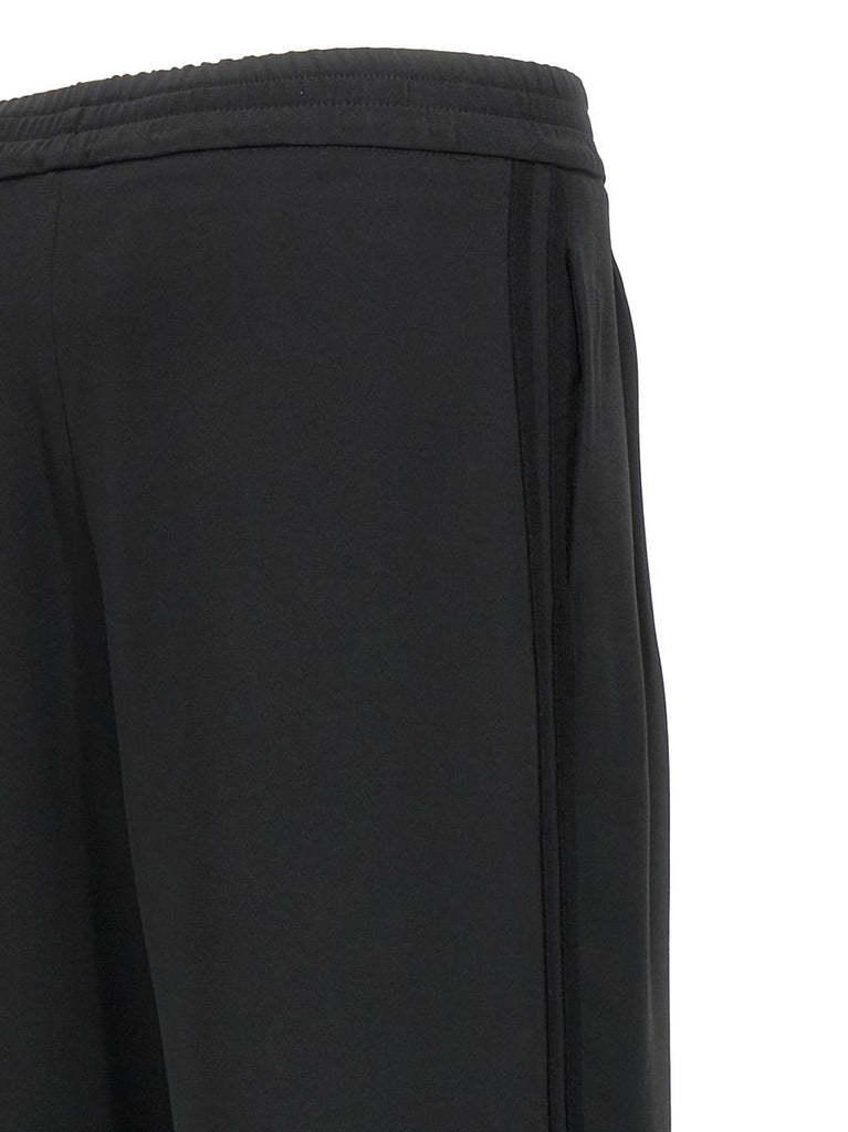 Ermanno Scervino Trousers Wide Leg Elastic Waistband In Black