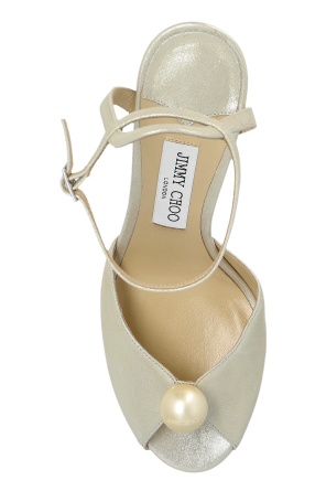 Shop Jimmy Choo Round Toe High Heel Sandals