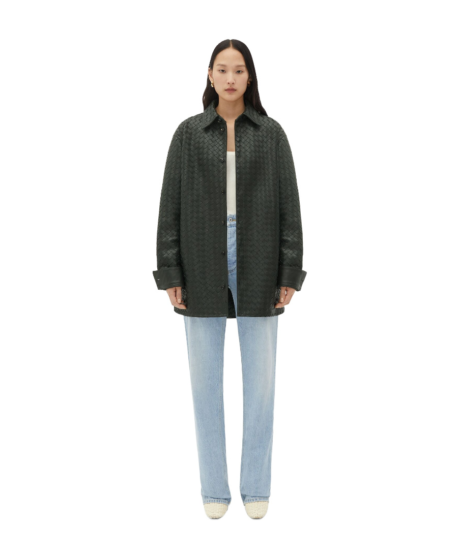 Bottega Veneta Long-sleeved Shirt In Gray