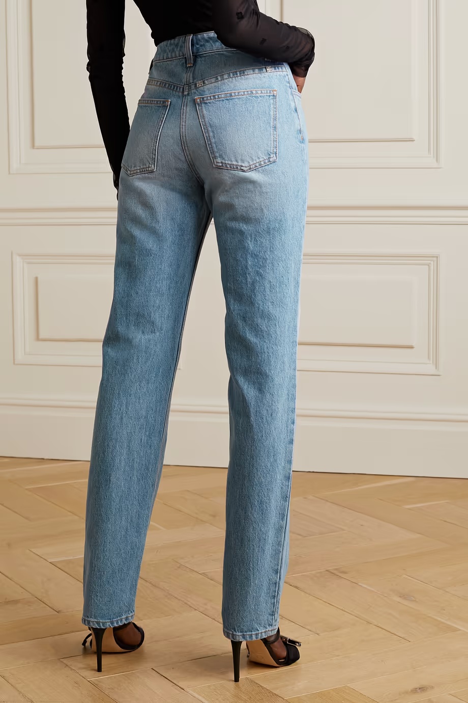 Givenchy High-waisted Jeans In Blue