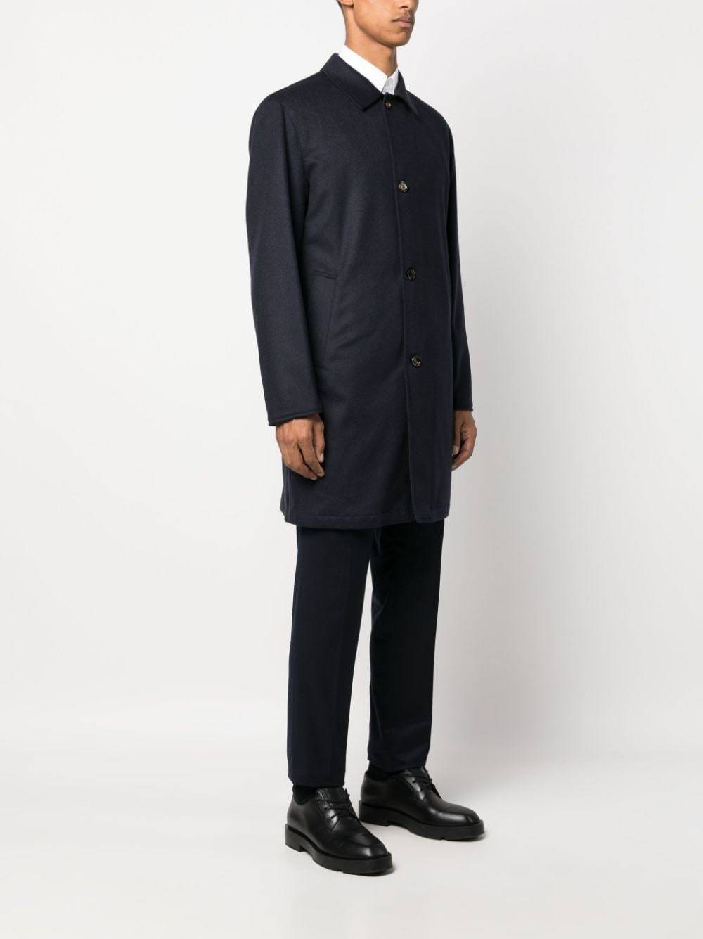 Kired Peak Cashmere Coat In Black