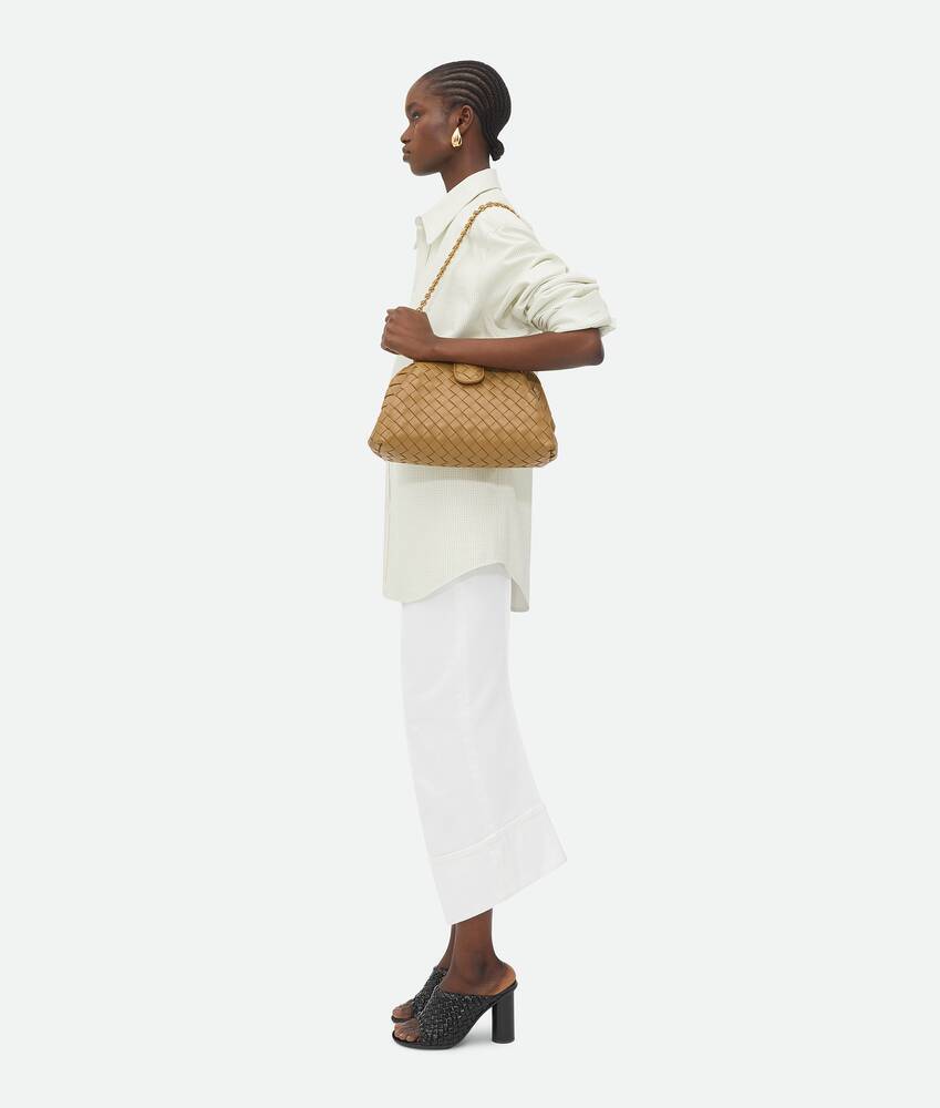 Bottega Veneta Teen Lauren 1980 Bag With Chain In Nude