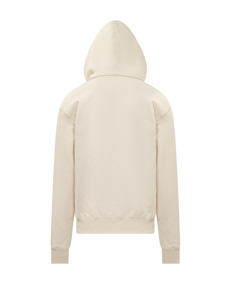 Jil Sander Hoodie With Logo Print In White
