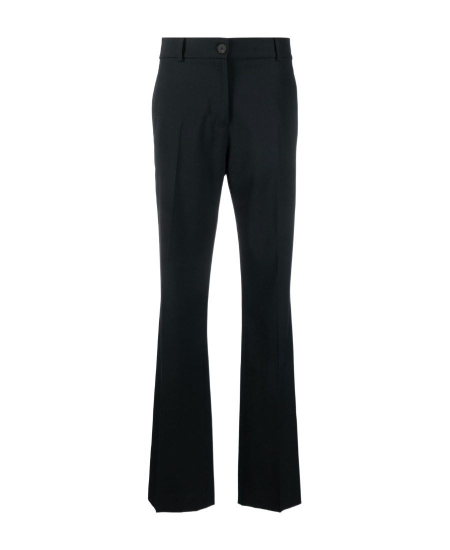 Studio Nicholson Rie Virgin Wool-blend Tailored Trousers In Black