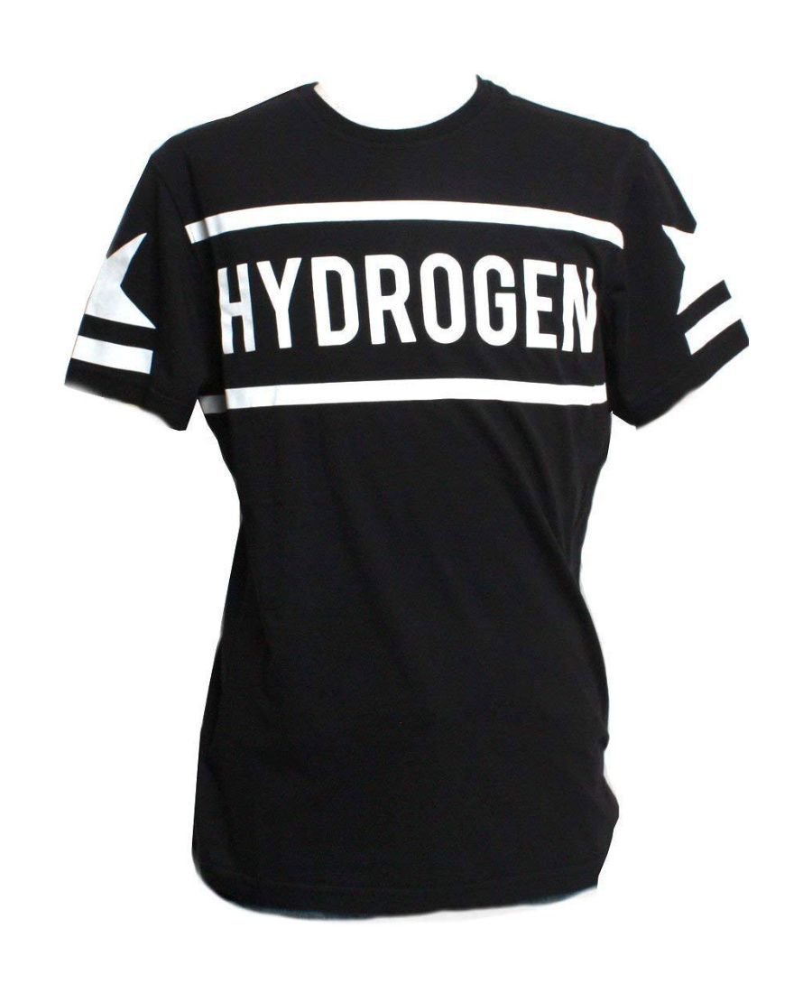 Hydrogen Logo T-shirt In Black