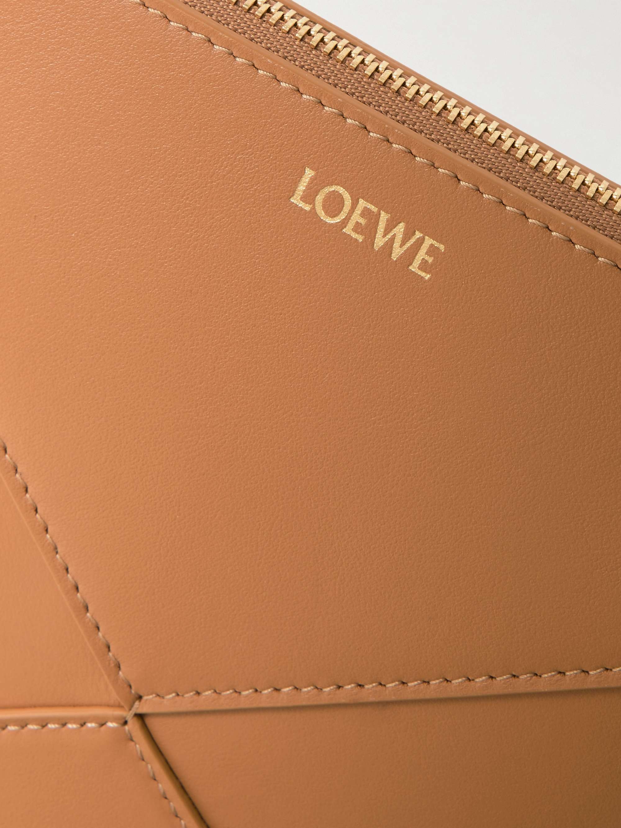 Loewe Puzzle Fold Pouch In Brown