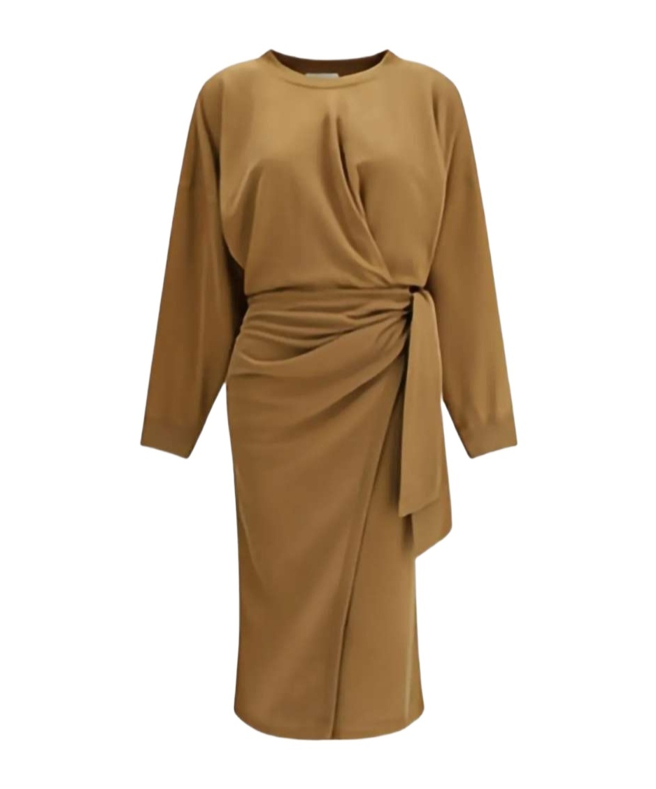Isabel Marant Étoile Cotton Jersey Dress In Brown