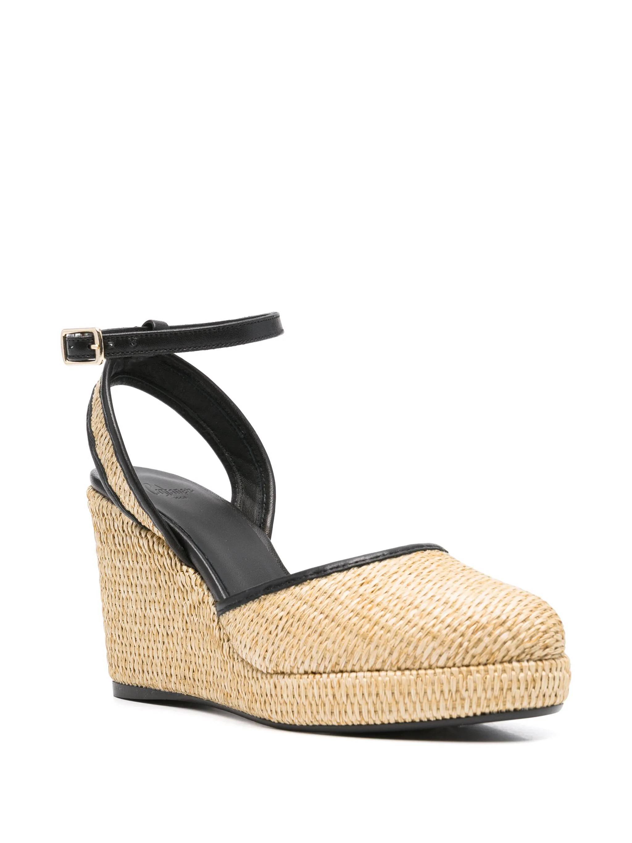 Castaã±er Cass Wedge Shoes In Brown