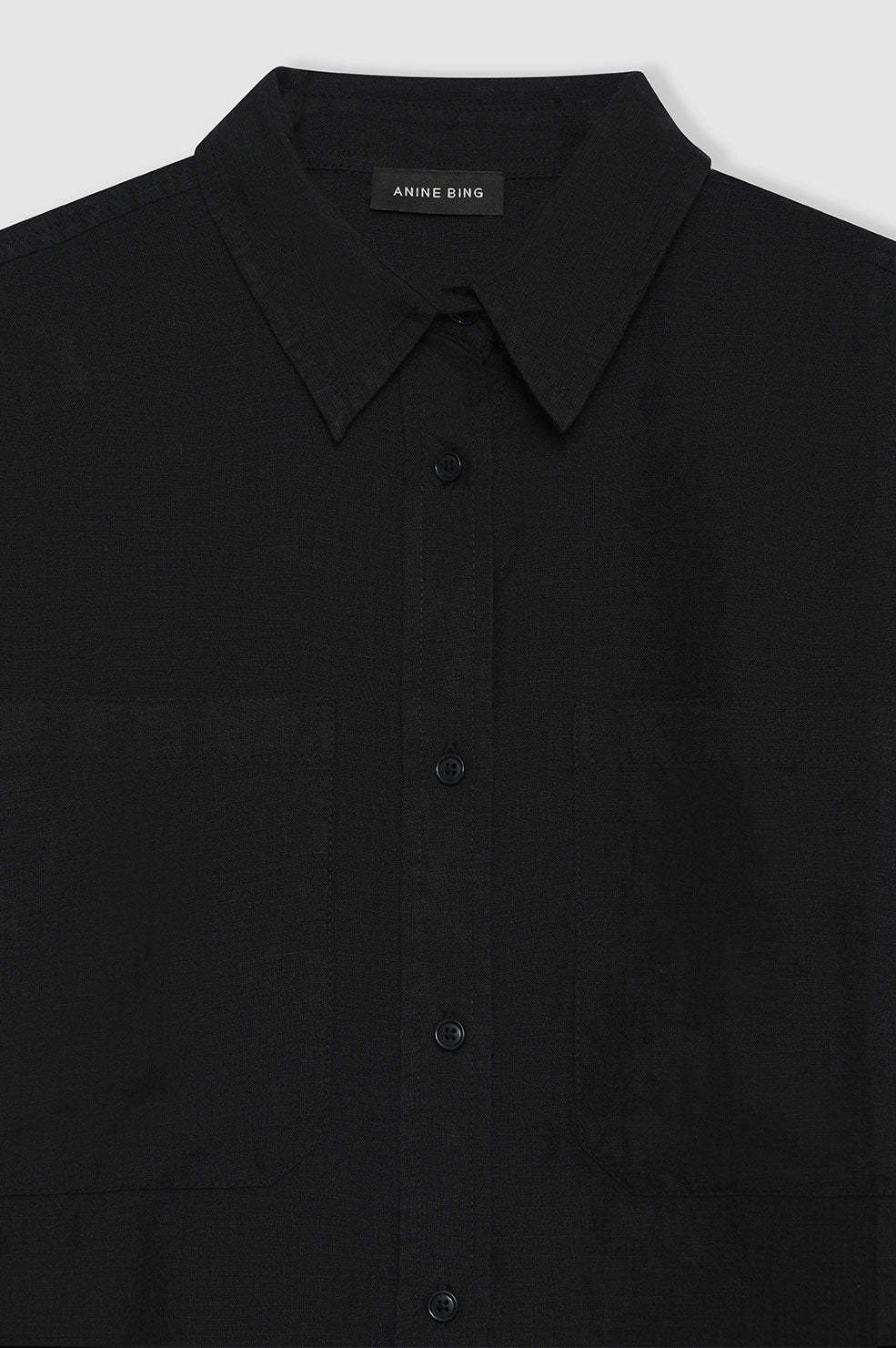 Shop Anine Bing Dante Shirt In Black