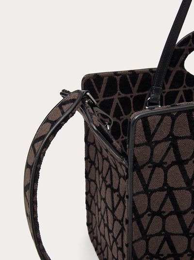 VALENTINO GARAVANI VALENTINO MONOGRAM JACQUARD TOP HANDLE BAG