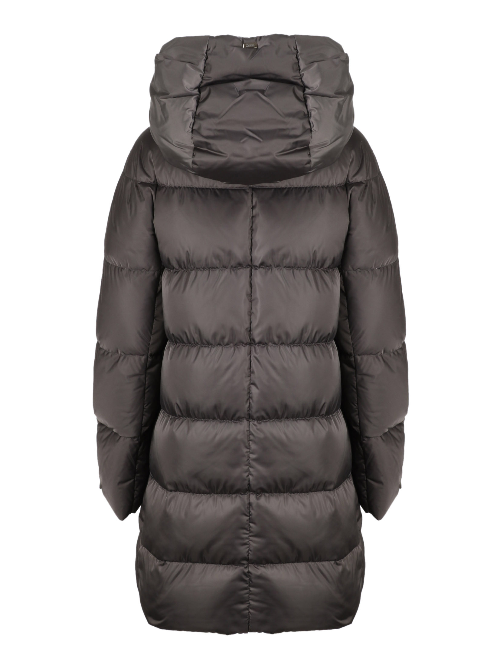 Herno Hooded Padded Coat In Black