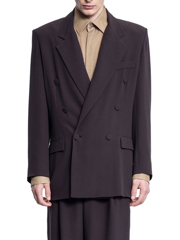 Saint Laurent Lapel Long-sleeved Suit Coat
