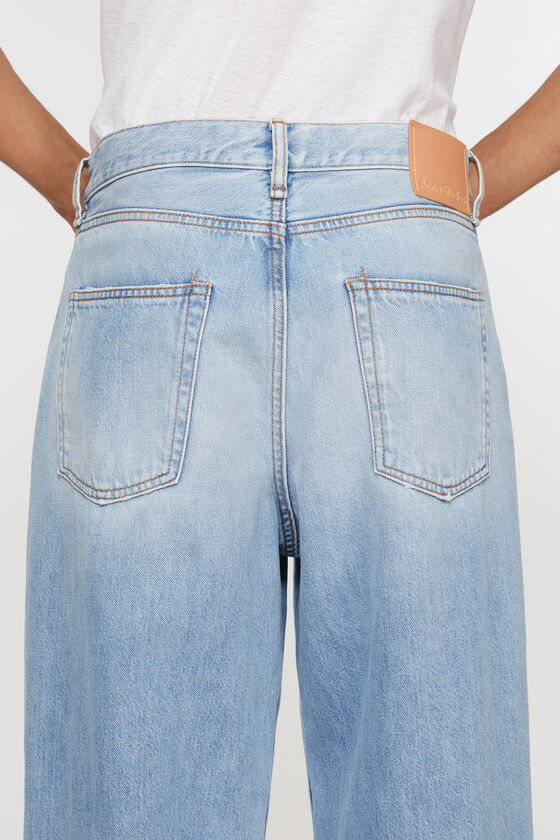 Acne Studios Mid-rise Wide-leg Jeans In Blue