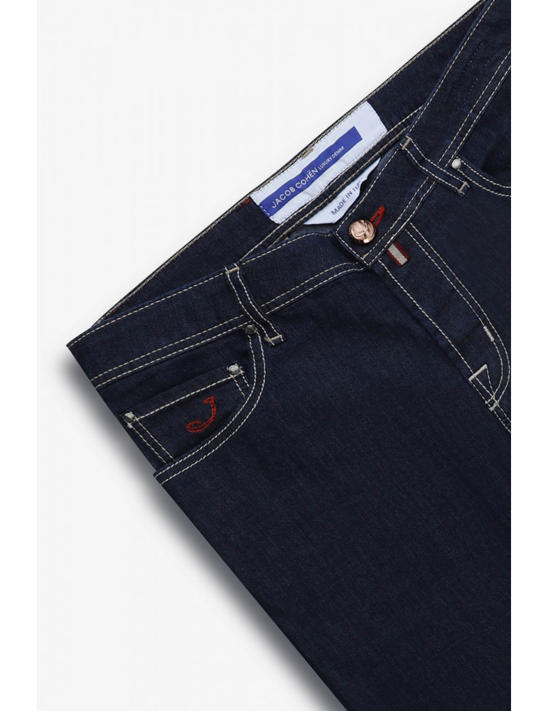 Jacob Cohen Multi-pocket Denim Trousers In Black