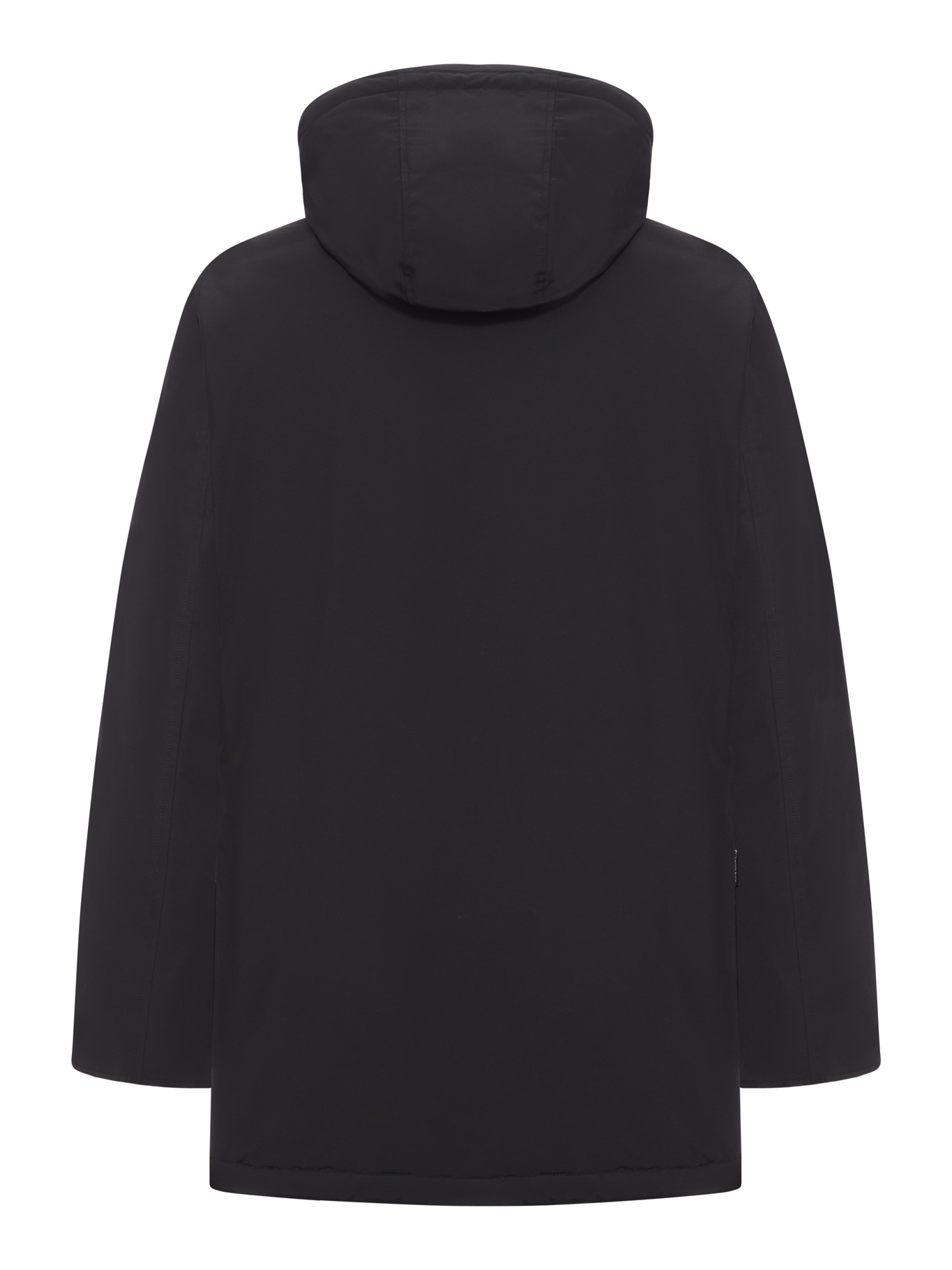 Woolrich Arctic Flap-pocket Coat In Black