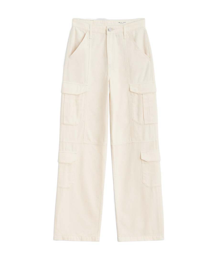 Rag & Bone Multi-pocket Jeans In White