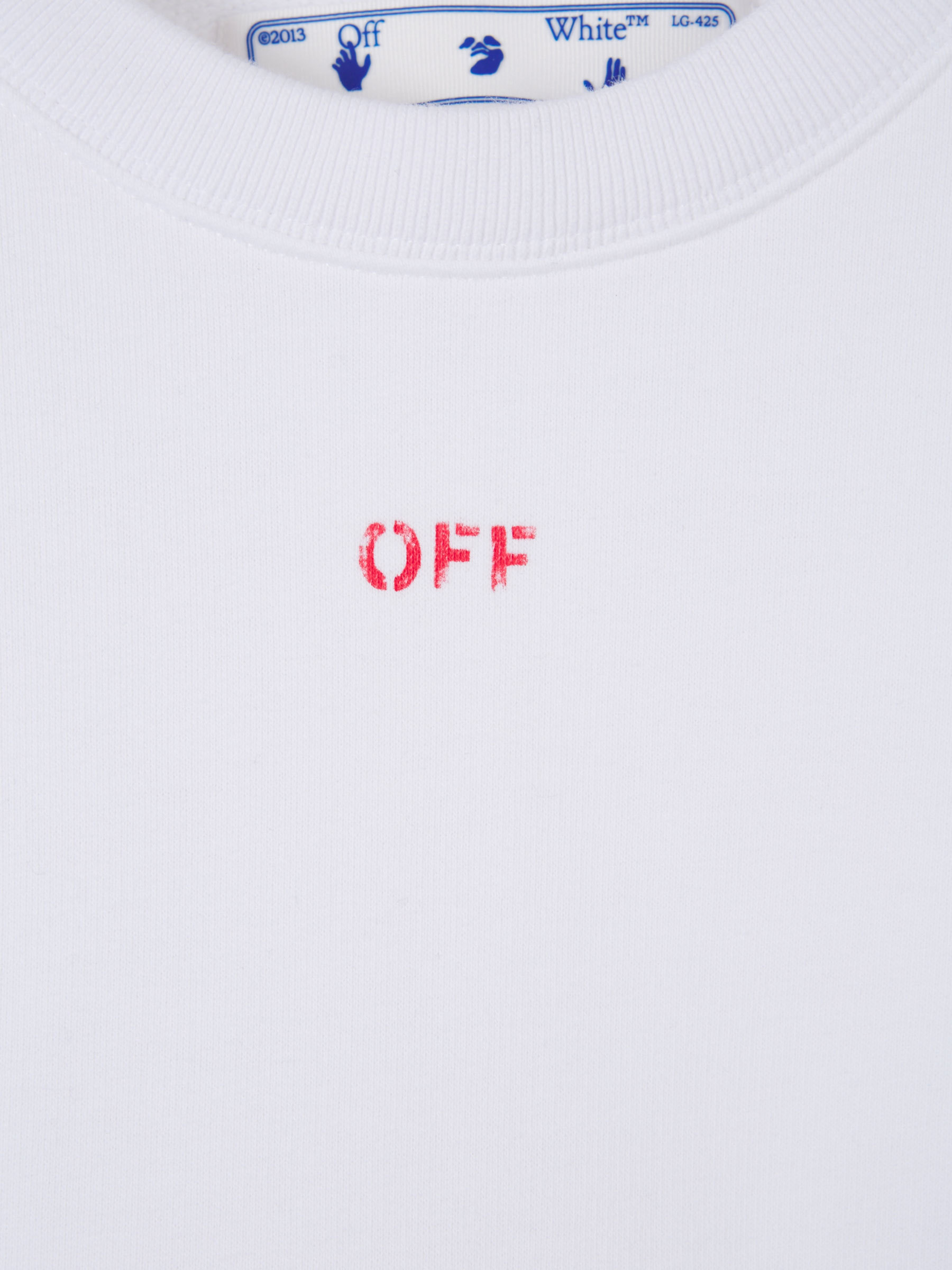 Off-white Stencil Slim-fit Sweatshirt In Black