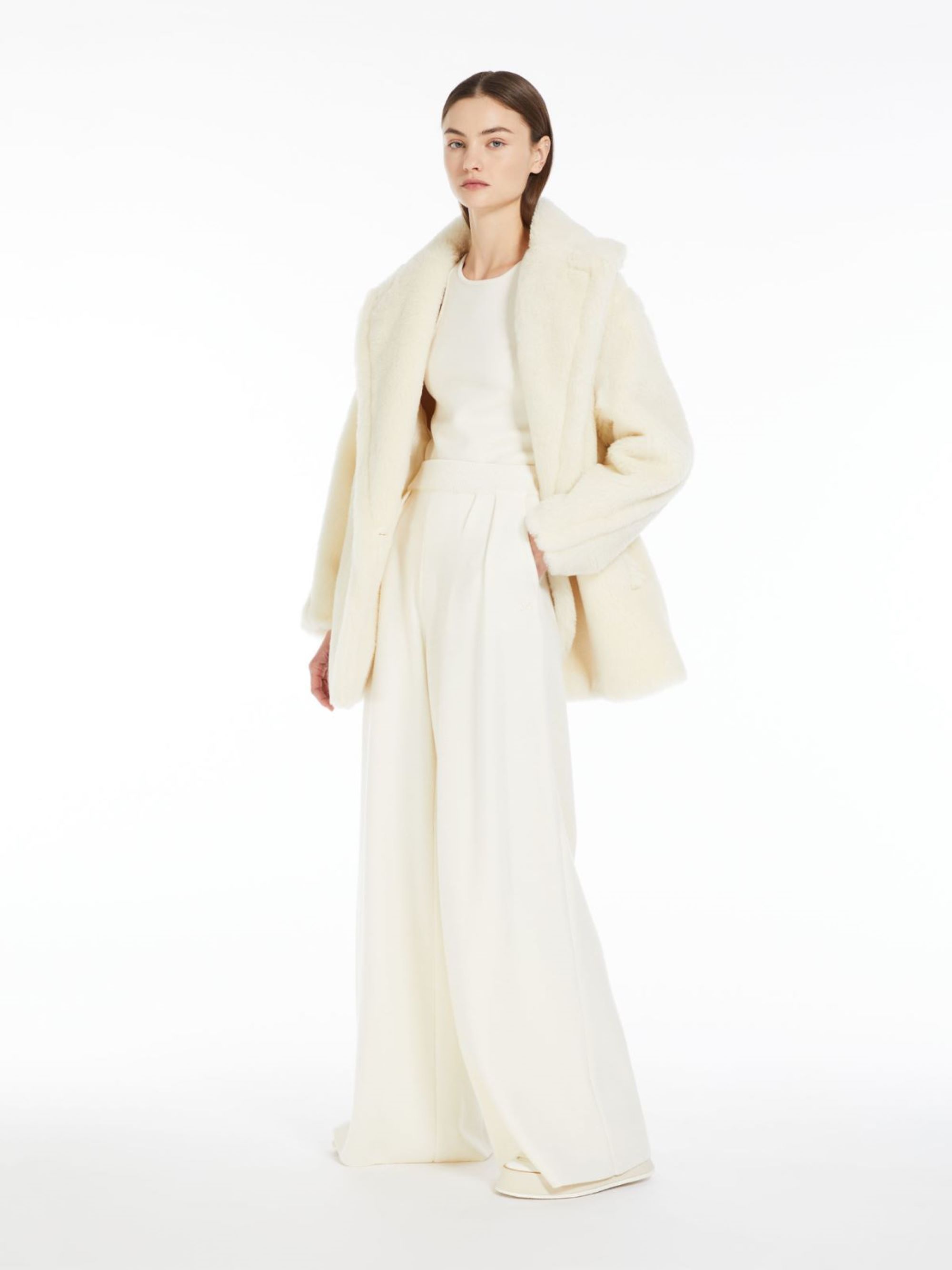 Max Mara Olga Puffer Jacket In White