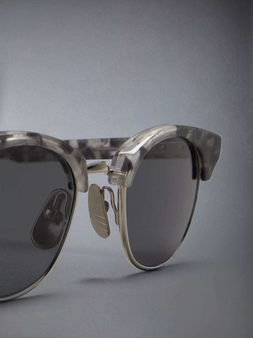 Thom Browne Eyewear Round Frame Sunglasses In Black