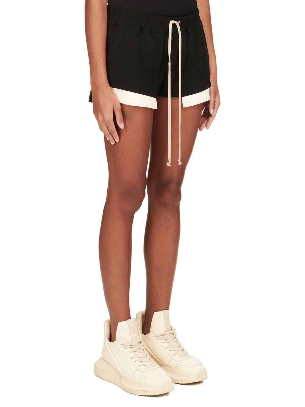 Rick Owens Black Fog Shorts In Brown