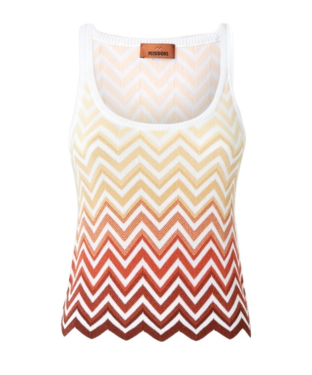 Shop Missoni Zigzag-woven Vest In Multicolor