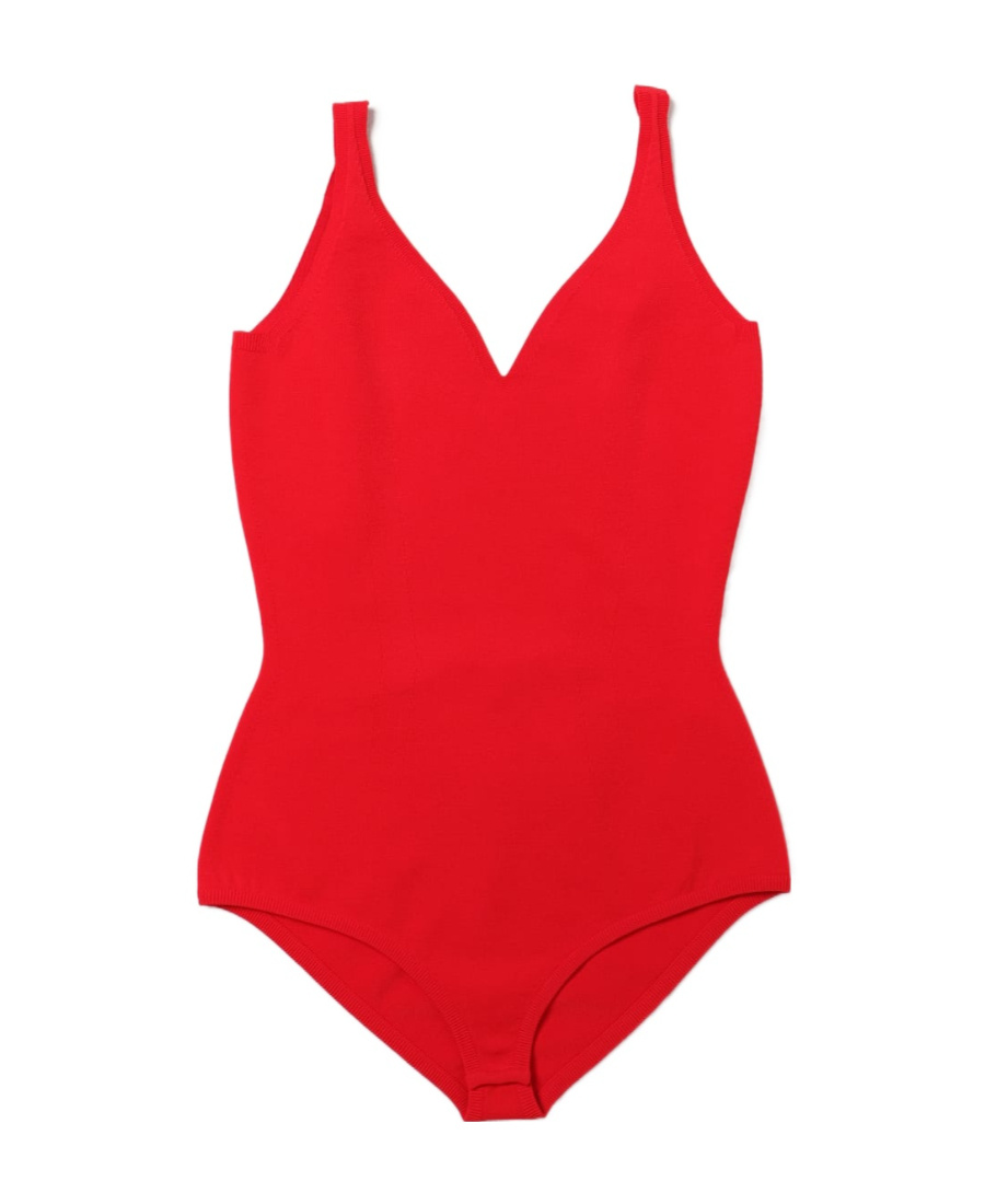 Alexander Mcqueen Bare-back Jumpsuit In Red