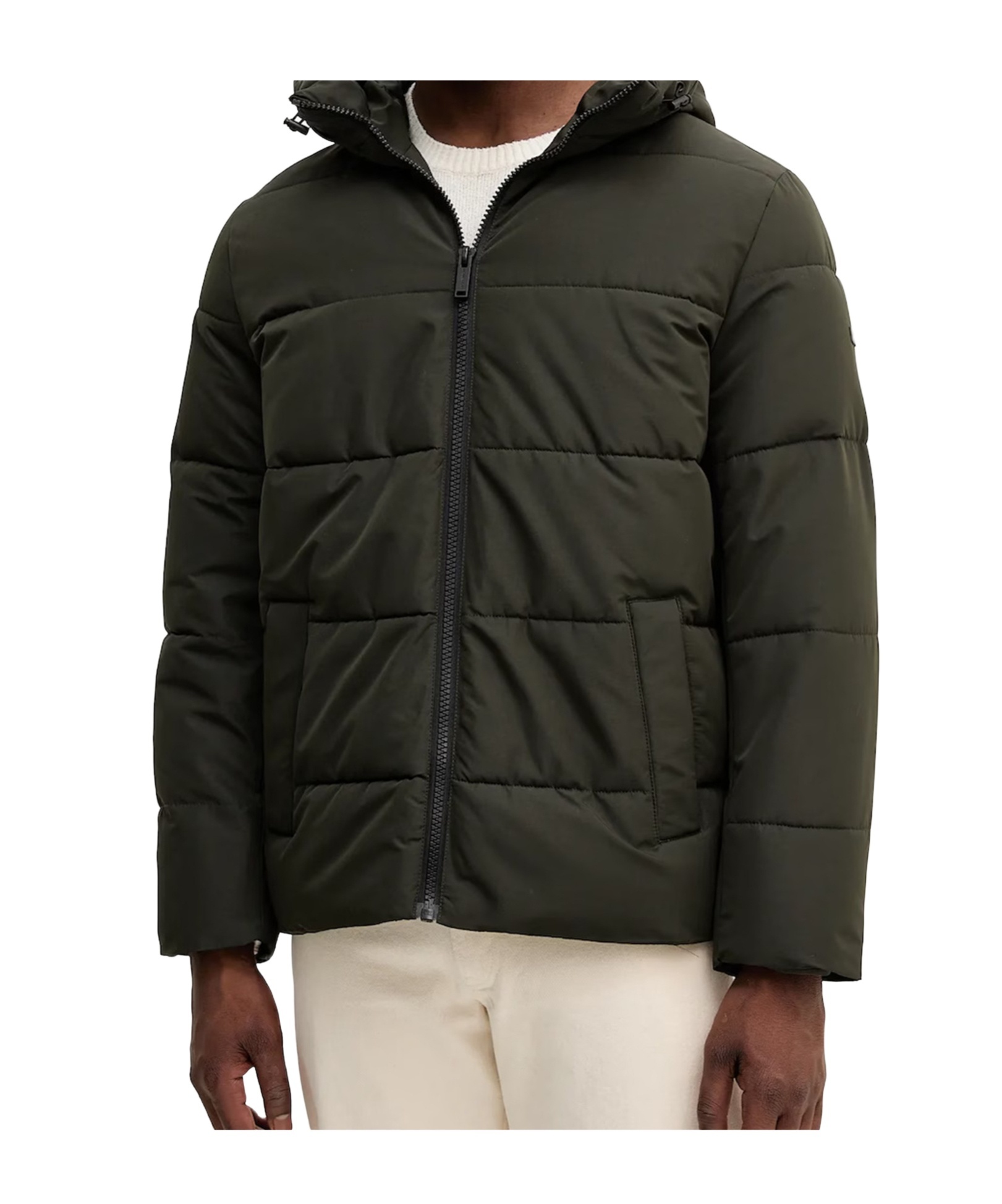 Michael Kors Long-sleeve Padded Jacket In Black