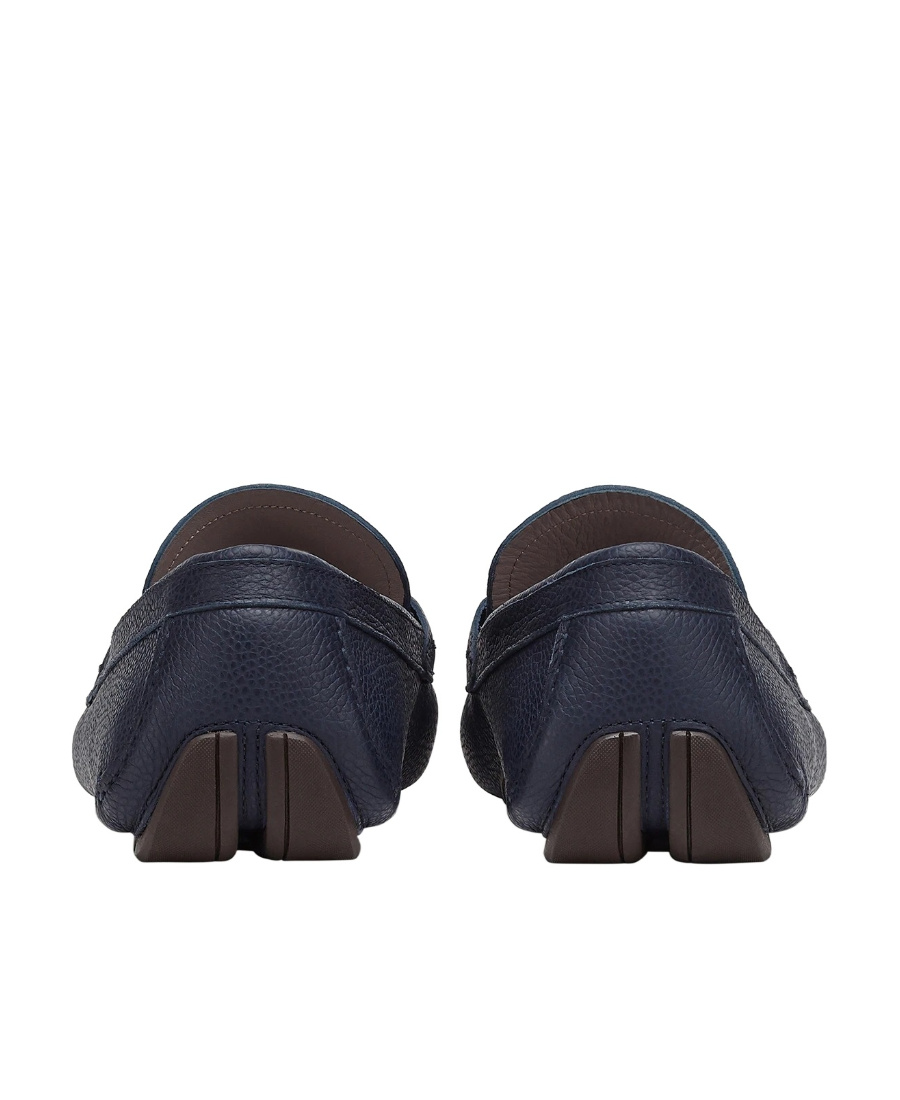 Ferragamo Gancini Moccasin Driver Shoes In Black