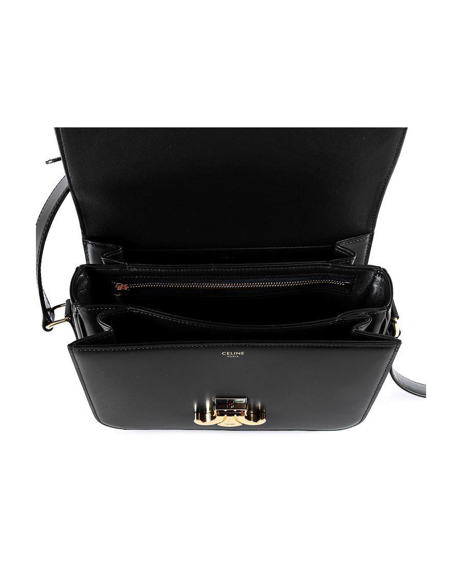 Celine Medium Triomphe Bag In Black