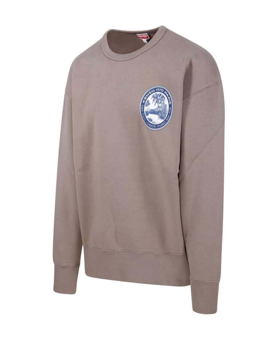 Kenzo ' Tiger Patch' Oversize Sweatshirt In Gray