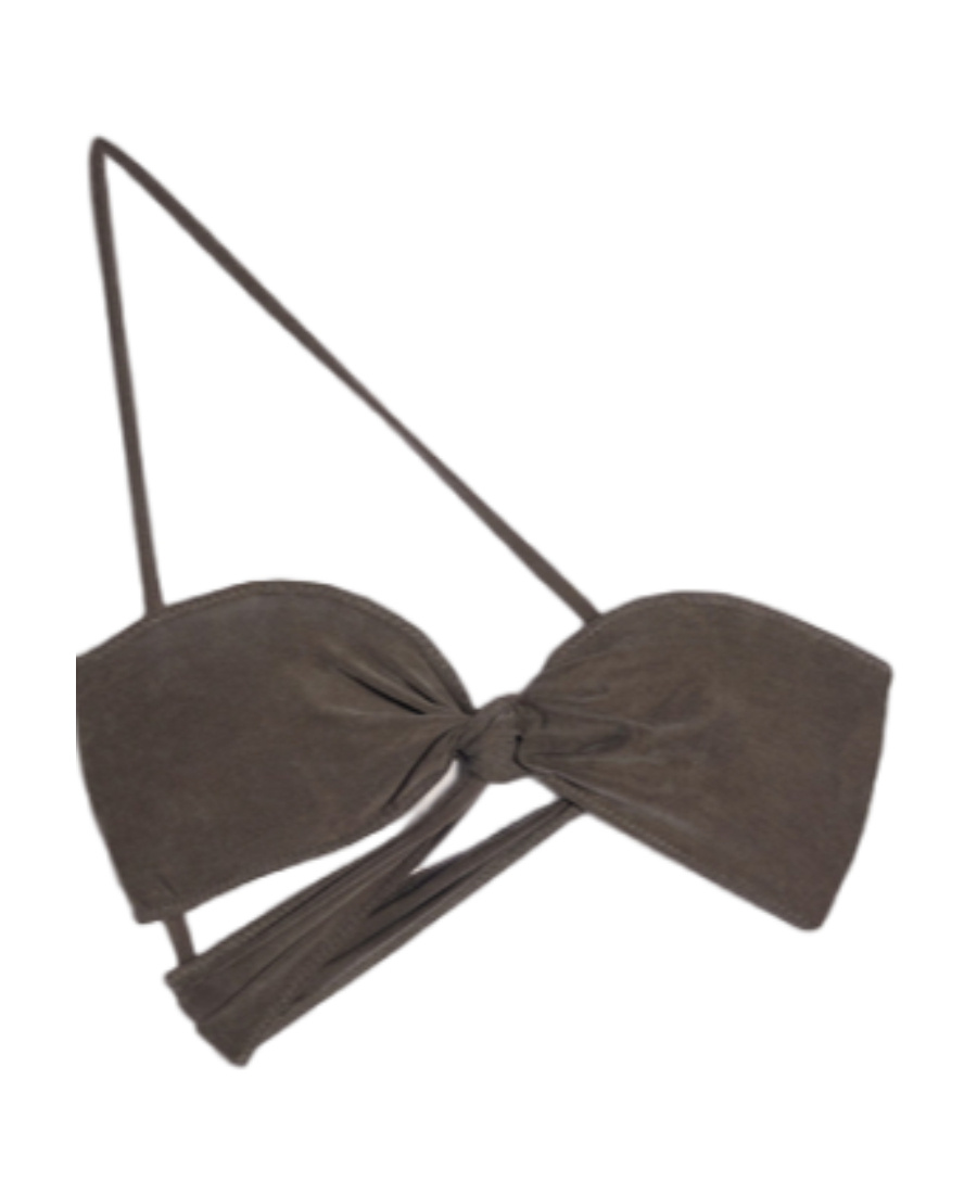 Jacquemus Le Bandeau Asymmetric Top In Black