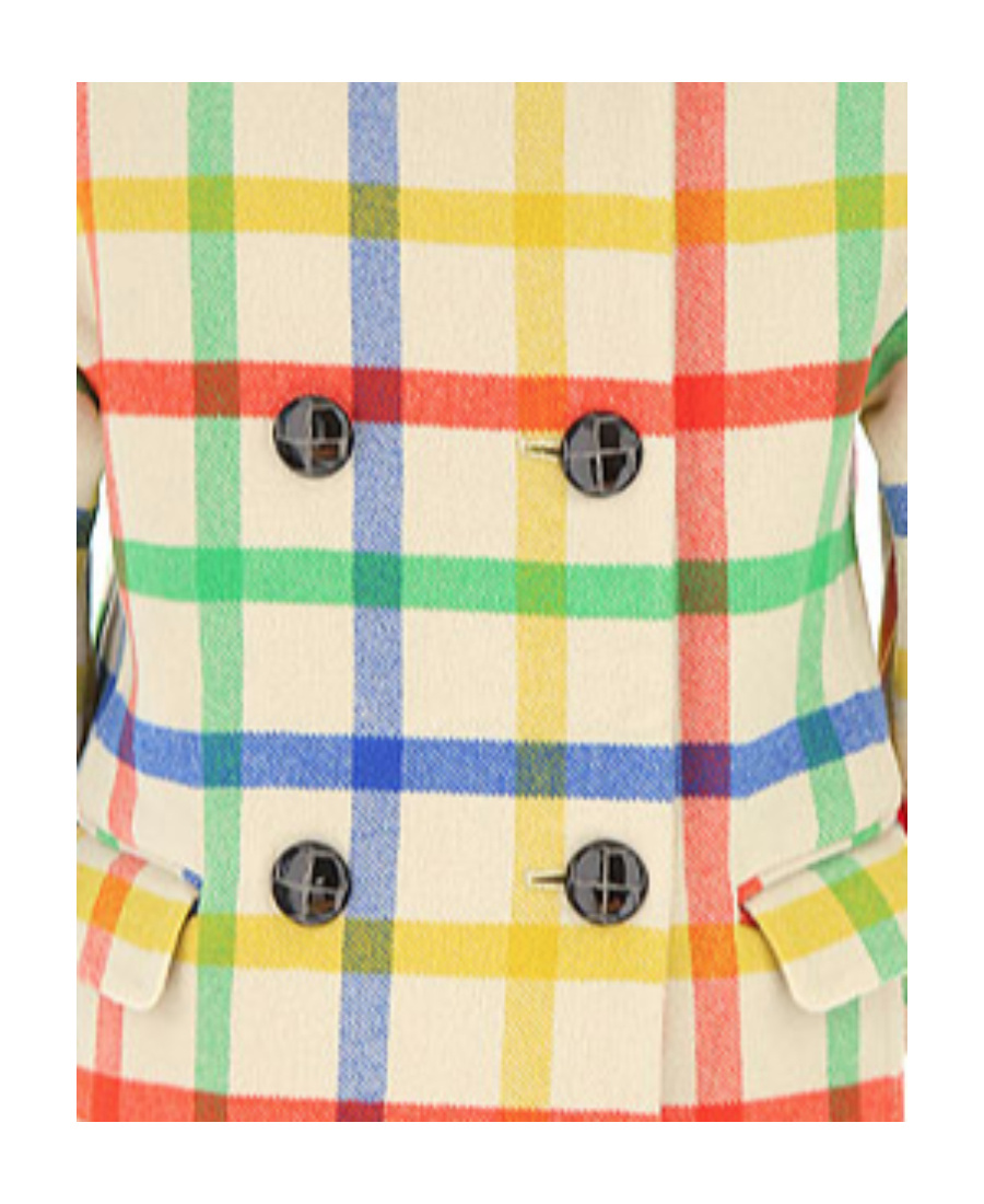 BURBERRY RAINBOW PLAID COAT