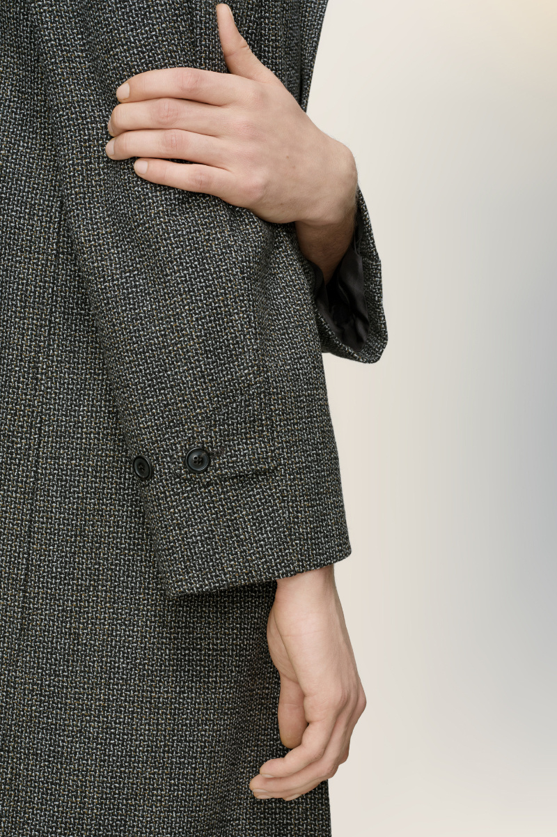 Maison Margiela Wool Coat In Brown