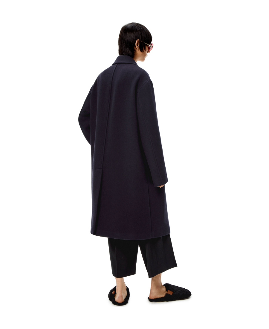 Loewe Long-sleeved Coat In Blue