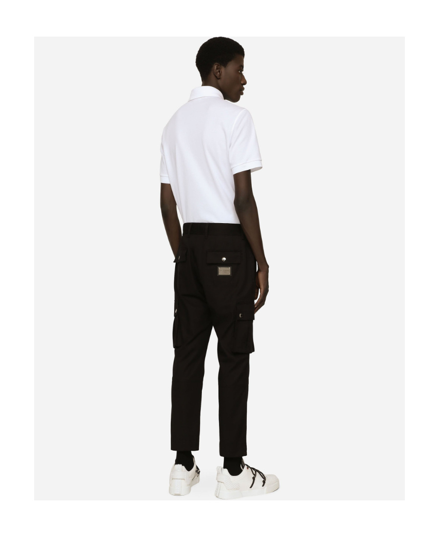 Dolce & Gabbana White Collared Short Sleeves Polo Men T-shirt In White
