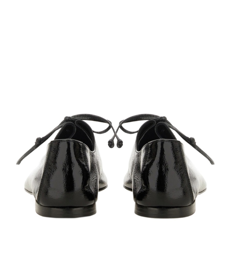 Hereu Square Toe Flats In Black