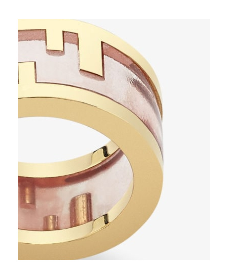 Fendi Gold-coloured Ring In Yellow