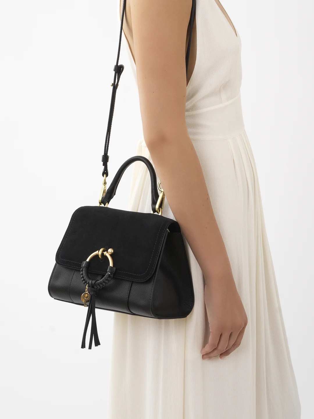 See By Chloé Joan Hanging Satchel Bag In Black