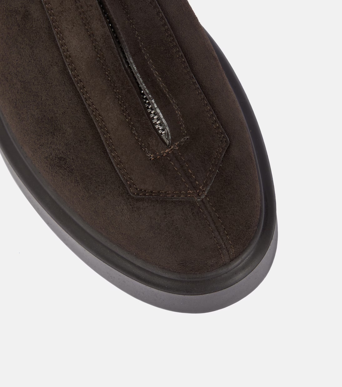 The Row Platform Sole Round Toe Ankle Boots In Black