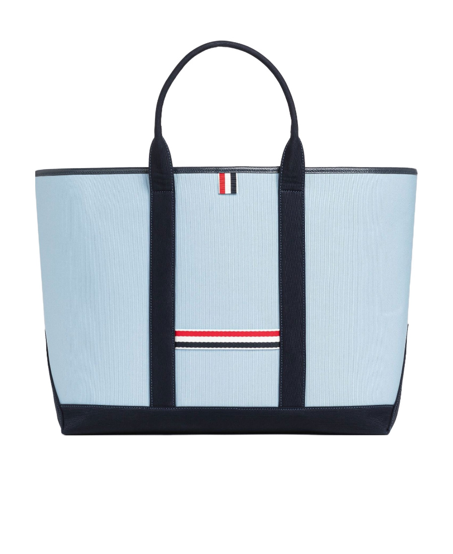 Thom Browne Medium Tool Tote Bag In Blue