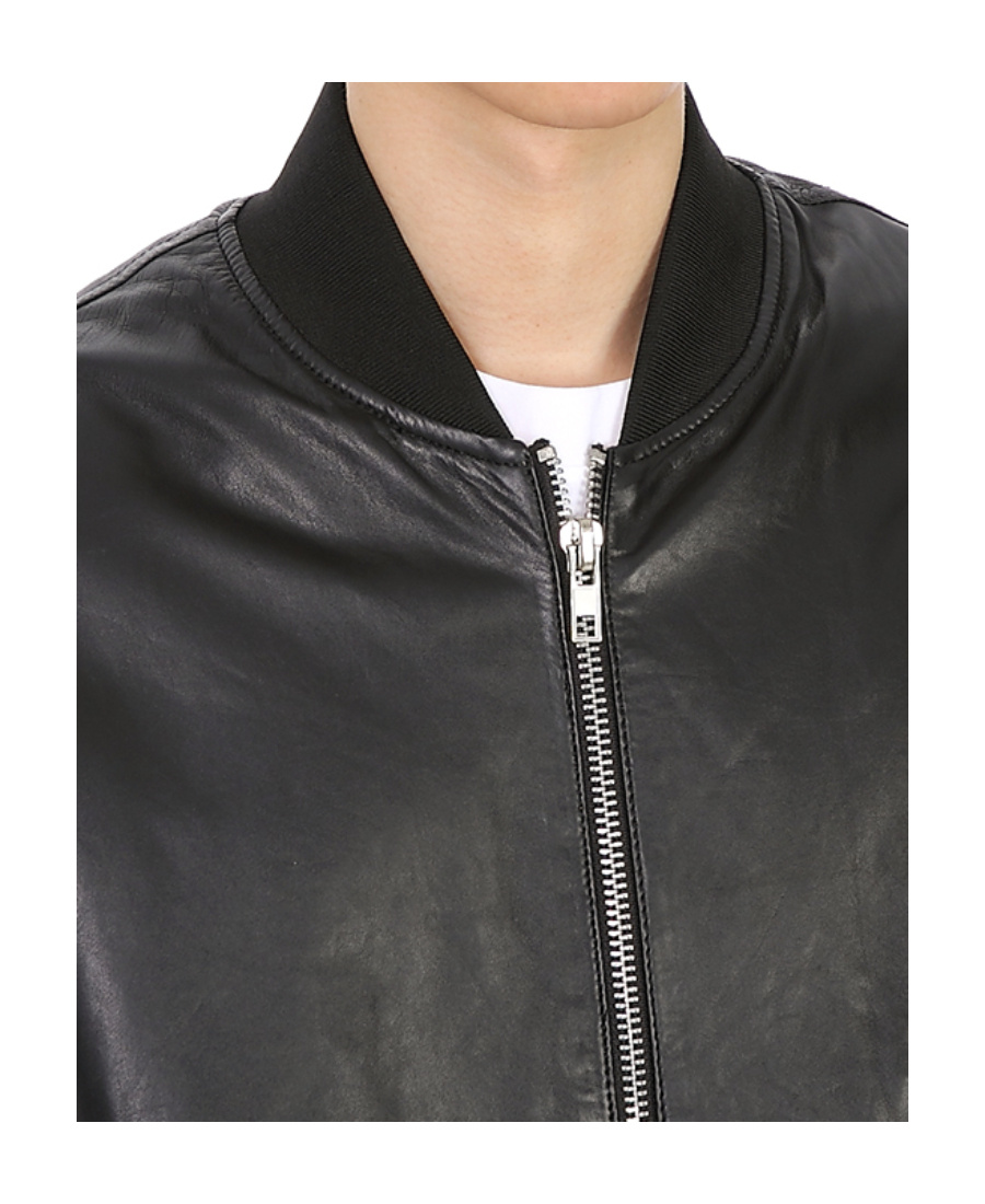 Mcq By Alexander Mcqueen Splicing Details Baseball Jacket In Black