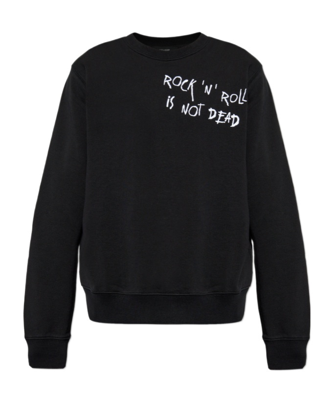 Zadig & Voltaire Aime Rock 'n' Roll Embroidered Sweatshirt In Black