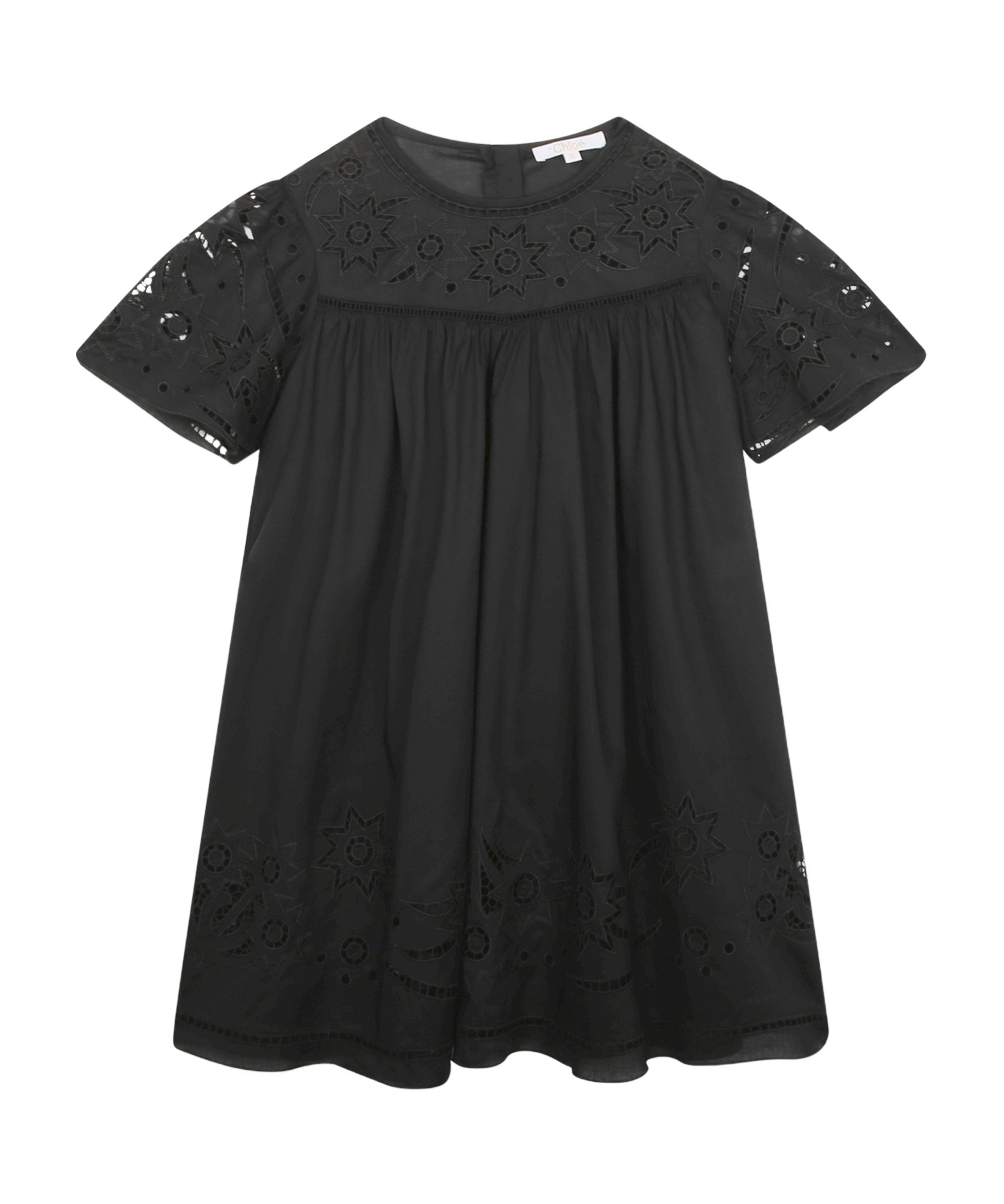 Chloé Short-sleeved Skirt In Black