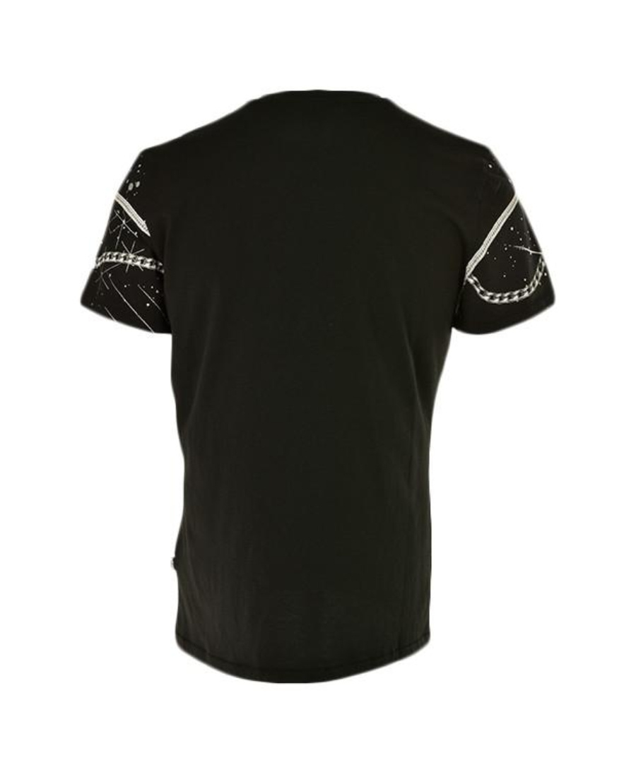 Just Cavalli Printed Short-sleeved T-shirt In Black